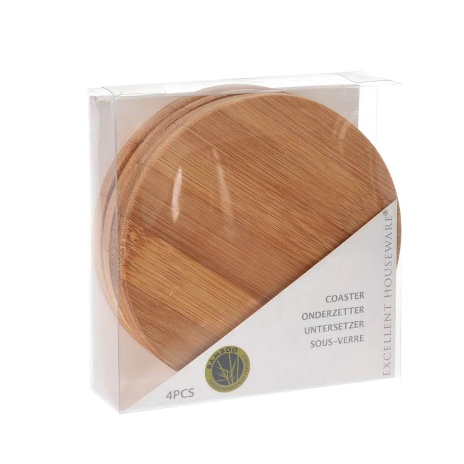 Excellent Houseware Glazenonderzetters Ø6,5 Cm 4 Stuks 1 Excellent Houseware Glazenonderzetters Ø6,5 Cm 4 Stuks