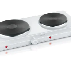 Severin Dubbele Kookplaat 2500W Wit DK 1042