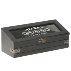 Excellent Houseware Theedoos Hout Met 3 Vakken