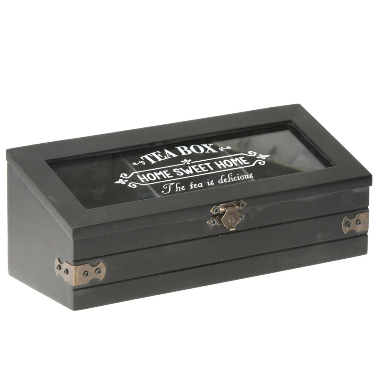 Excellent Houseware Theedoos Hout Met 3 Vakken 1 Excellent Houseware Theedoos Hout Met 3 Vakken