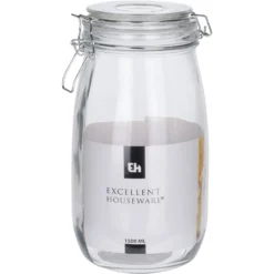 Excellent Houseware Voorraadpot Met Deksel 1,5 L