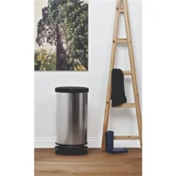 Pedaalemmer Afvalbak 30 L Zilver Metallic Rotho -Exporteren Proef Loka Winkel 101 2099 3 1