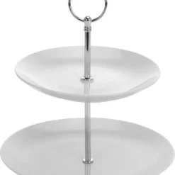 Excellent Houseware Etagere 2-laags Porselein