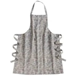 Schort Grijs + Tekst