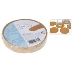 Excellent Houseware Glasonderzetter Kurk 6 Stuks Ø10 X 3 Mm -Exporteren Proef Loka Winkel 101 4000 4 1