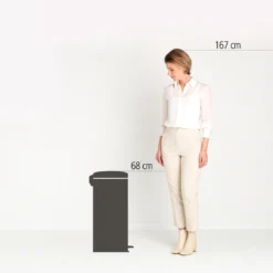 Brabantia Newicon Pedaalemmer 30 L Mat Zwart -Exporteren Proef Loka Winkel 101 4540 3 1