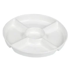 Alpina Snackschaal 5 Vaks Keramiek Wit