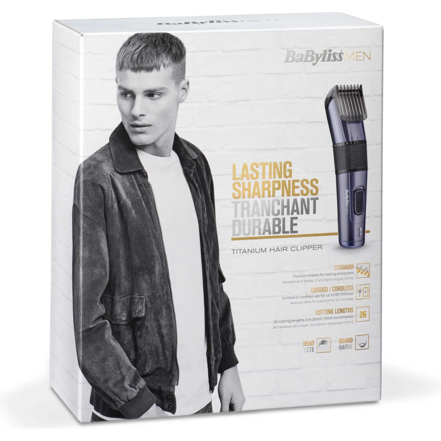 BabylissMEN E976E Titanium Tondeuse 40 Mm 6 BabylissMEN E976E Titanium Tondeuse 40 Mm - Afbeelding 6