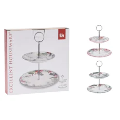 Excellent Houseware Etagere 2-laags Porselein 2 Assorti 6 Excellent Houseware Etagere 2-laags Porselein 2 Assorti -Exporteren Proef Loka Winkel 101 6244 1 1