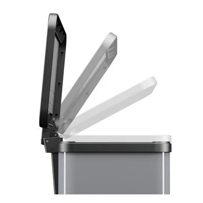 Hailo Öko Duo Plus Pedaalemmer 3X9L Metallic Grijs 3 Hailo Öko Duo Plus Pedaalemmer 3X9L Metallic Grijs - Afbeelding 3