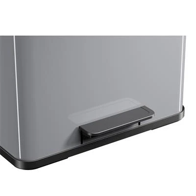 Hailo Öko Duo Plus Pedaalemmer 3X9L Metallic Grijs 4 Hailo Öko Duo Plus Pedaalemmer 3X9L Metallic Grijs - Afbeelding 4