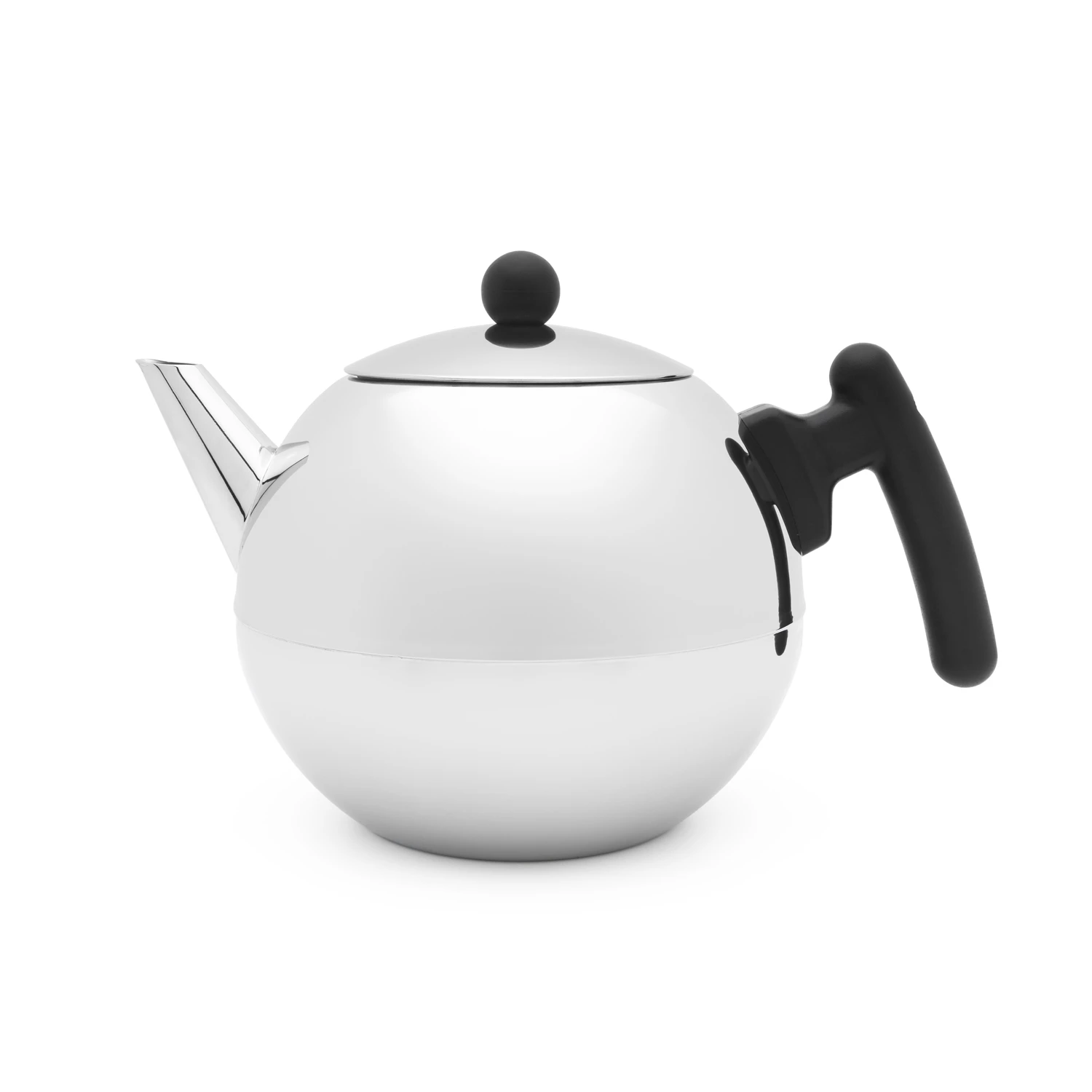 Bredemeijer Theepot 1,2L Bella Ronde Vlak Zwart Beslag 1 Bredemeijer Theepot 1,2L Bella Ronde Vlak Zwart Beslag