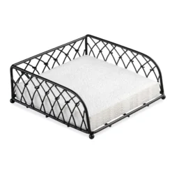 Ambiente Servethouder Geknoopte Draad Groot Zwart