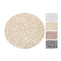 Placemat 35Cm Rond 4Ass Kleur