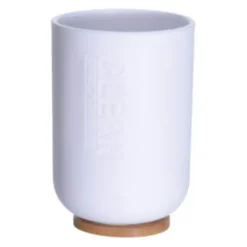 Drinkbeker Wit; Bamboe