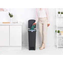 Brabantia StepUp Pedaalemmer 40 Liter Dark Grey -Exporteren Proef Loka Winkel 102 0023 6 1