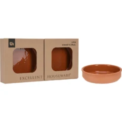 Excellent Houseware Tapasschalen Terracotta 2 Stuks -Exporteren Proef Loka Winkel 102 0030 3 1