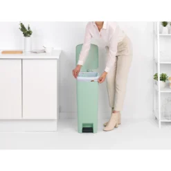 Brabantia StepUp Pedaalemmer 40 Liter Jade Groen -Exporteren Proef Loka Winkel 102 0108 5 1