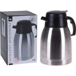 Excellent Houseware Koffiekan 1.5 Liter Rvs -Exporteren Proef Loka Winkel 102 0600 3 1