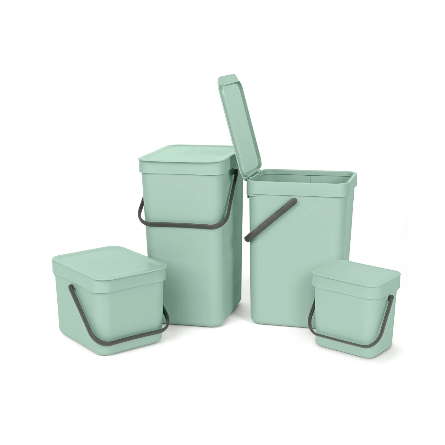 Brabantia Sort & Go Afvalbakje 3 Liter Jade Green 3 Brabantia Sort & Go Afvalbakje 3 Liter Jade Green - Afbeelding 3