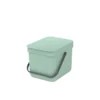 Brabantia Sort & Go Afvalemmer 6 Liter Jade Green