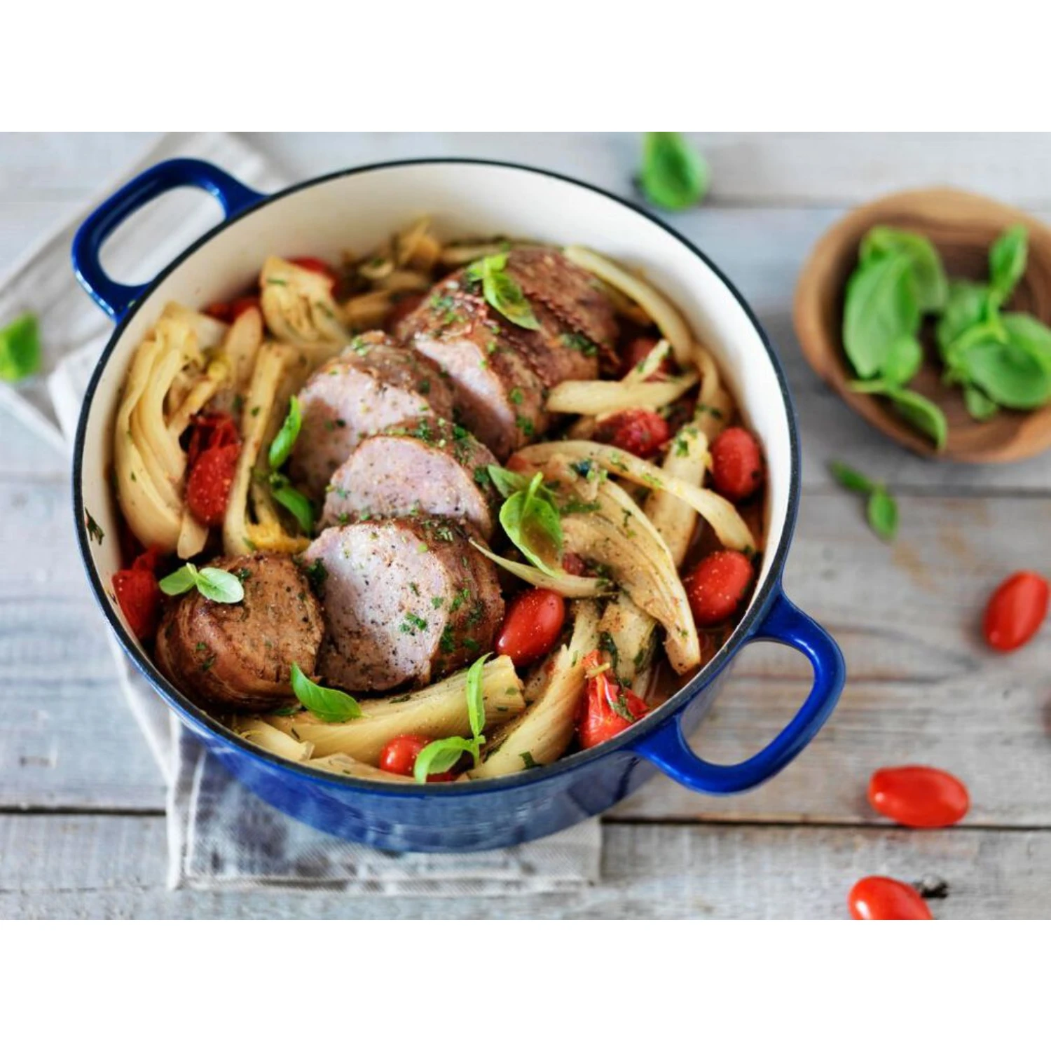 BK Bourgogne Braadpan Ø28 Cm Royal Blue 2 BK Bourgogne Braadpan Ø28 Cm Royal Blue - Afbeelding 2