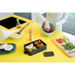 Brabantia Make & Take Bento Lunchbox Groot Donkergrijs -Exporteren Proef Loka Winkel 102 3480 5 1