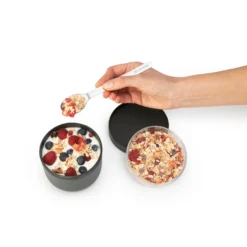 Brabantia Make En Take Yoghurtbeker 0,5 Liter Donkergrijs -Exporteren Proef Loka Winkel 102 4180 4 1