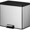 EKO Essential Recycling Pedaalemmer 2 X 15 Litermat RVS