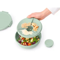 Brabantia Make En Take Salade Lunchkom 1,3 Liter Jade Groen -Exporteren Proef Loka Winkel 102 6382 4 1