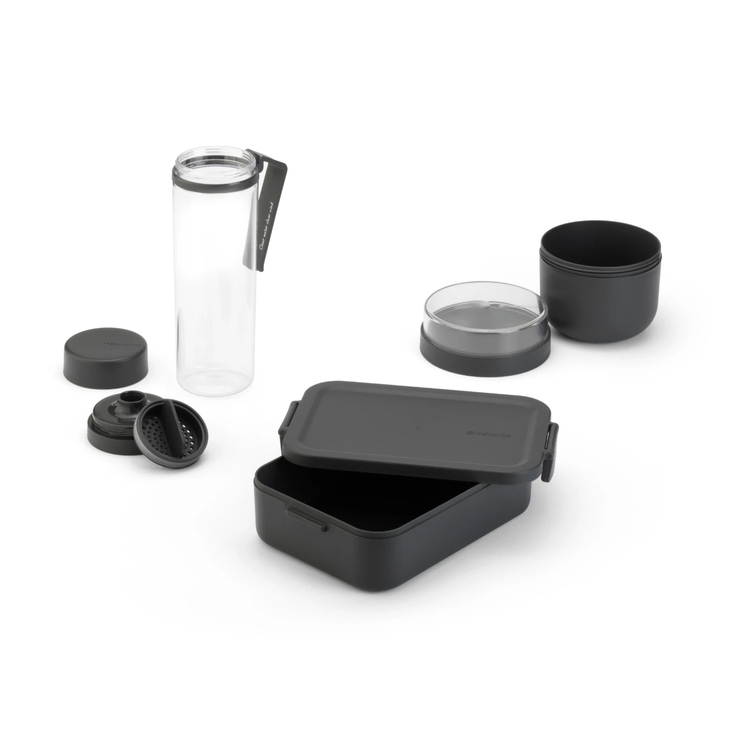 Brabantia Make En Take Ontbijt En Lunchset Dark Grey 1 Brabantia Make En Take Ontbijt En Lunchset Dark Grey