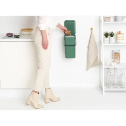 Brabantia Sort & Go Afvalemmer 12 L Fir Groen -Exporteren Proef Loka Winkel 102 9803 5 1