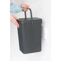 Brabantia Sort & Go Afvalemmer 12 L Grijs -Exporteren Proef Loka Winkel 102 9805 4 1