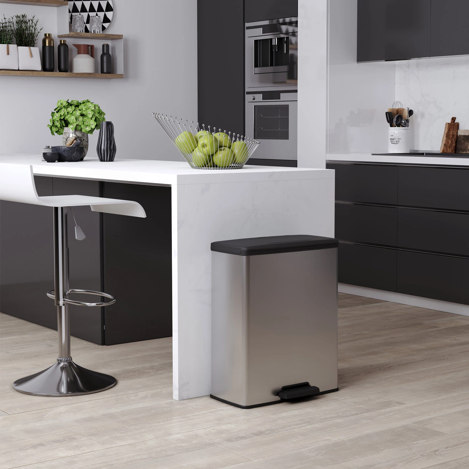 Curver Decobin 65L Rechthoek Zilver Metallic 5 Curver Decobin 65L Rechthoek Zilver Metallic - Afbeelding 5