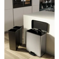 Curver Decobin Duo 26L/26L Zilver Metallic -Exporteren Proef Loka Winkel 141 1002 6 1