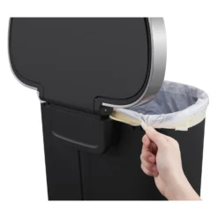 Eko Hana Pedaalemmer 55l Zwart Ingebouwde Wielen -Exporteren Proef Loka Winkel 141 2155 7 1