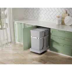 Eko Afvalemmer 15+20l Grijs Deco Duo Inbouw -Exporteren Proef Loka Winkel 141 3235 5 1