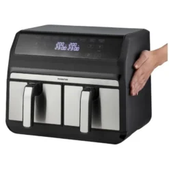 Inventum Hetelucht Friteuse Dubbel 2x 4 L Rvs/ Zwart 1700W -Exporteren Proef Loka Winkel 210 4299 3 1