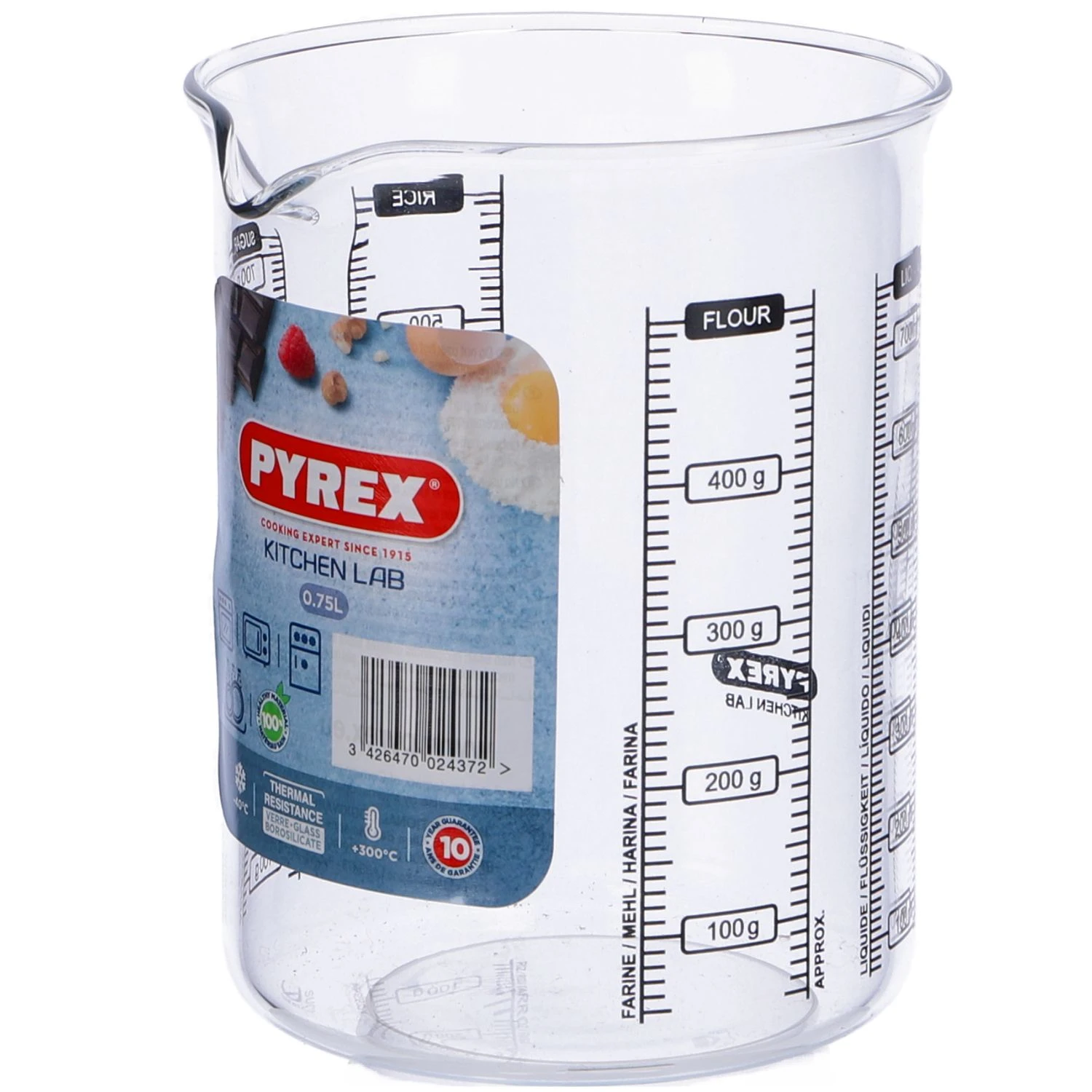 Pyrex Prep & Store Classic Maatglas 750ML Glas 1 Pyrex Prep & Store Classic Maatglas 750ML Glas