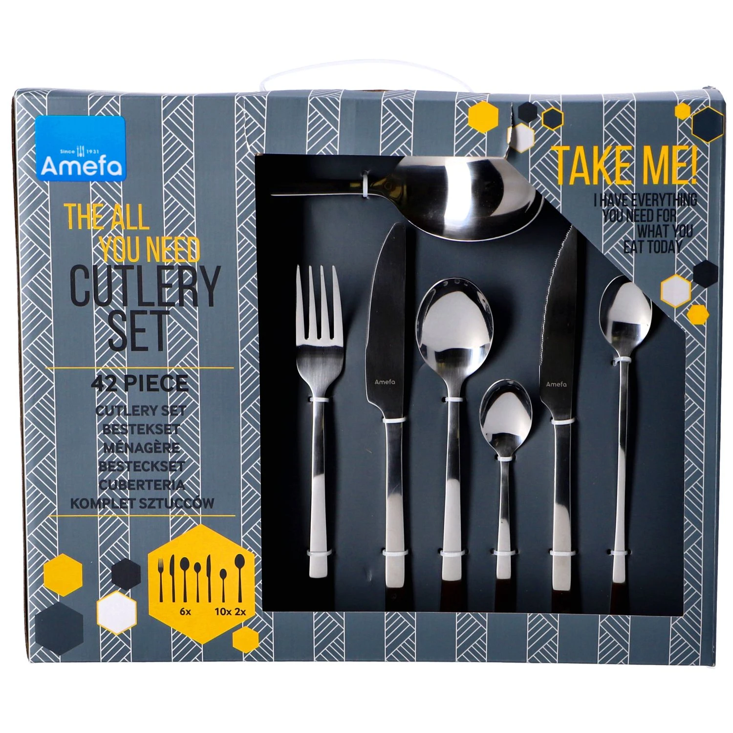 Amefa Bestekset Manille 42 Delig 4 Amefa Bestekset Manille 42 Delig - Afbeelding 4