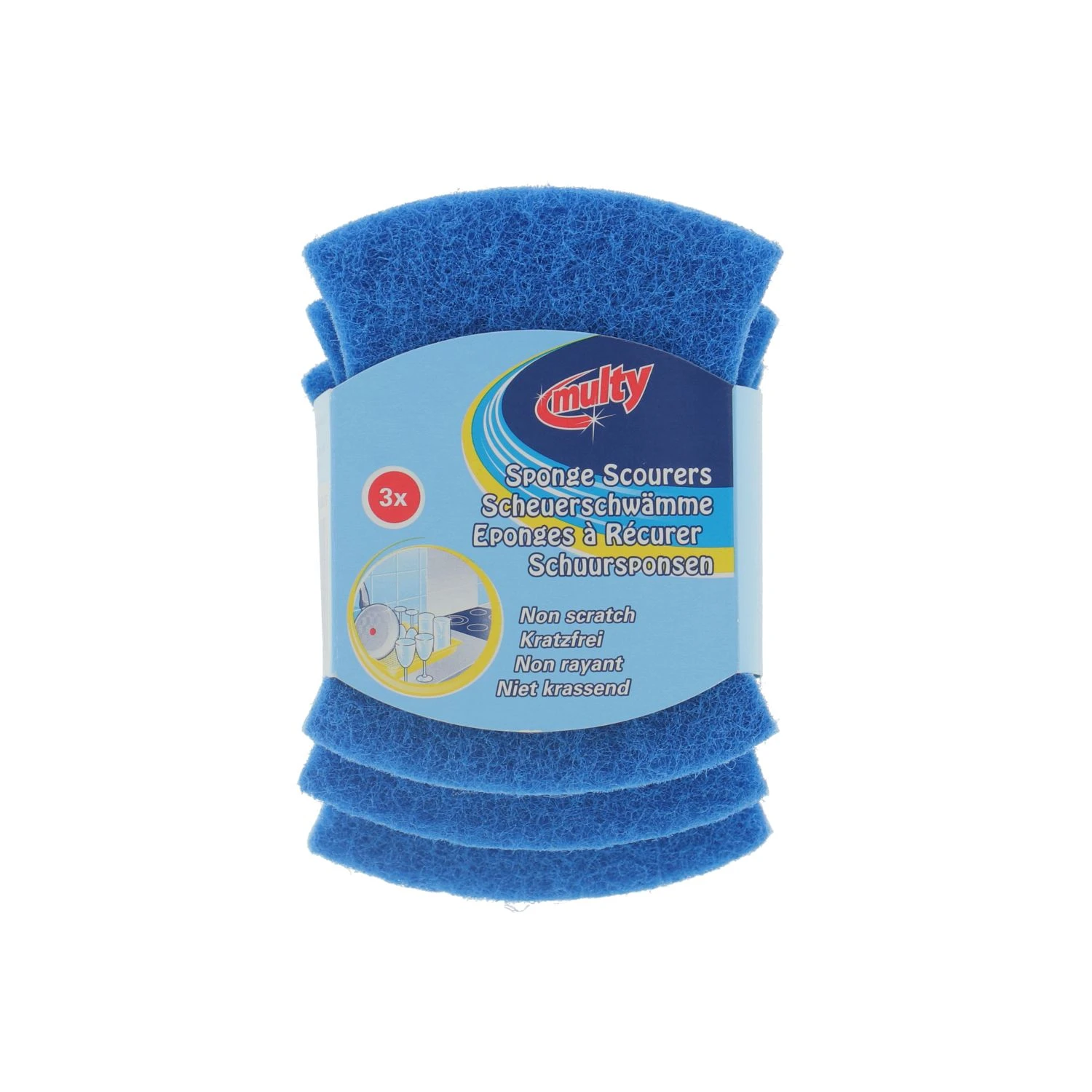 Multy Schuursponsen Soft Hydrocel 3 Stuks 1 Multy Schuursponsen Soft Hydrocel 3 Stuks